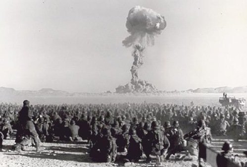 [Atomic Test Nevada Troops]